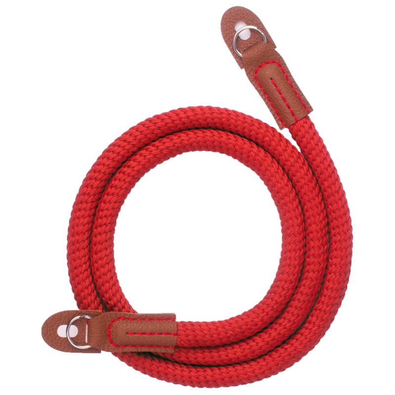 VKO Camera Strap,Soft Rope Camera Neck Strap, Shoulder Strap for DSLR SLR Mirrorless Camera with Round Hole Interface 100cm Red - Image 1